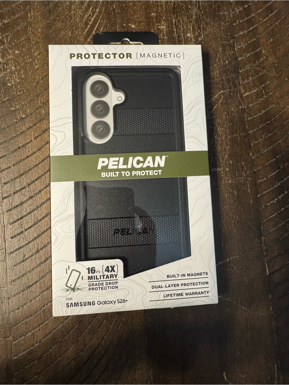Pelican Magnetic Protector Case for Samsung Galaxy S26+ — Black